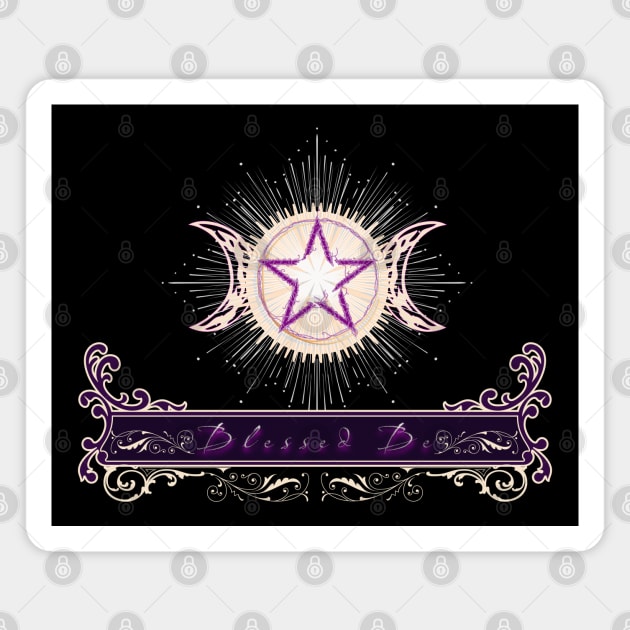 Blessed Be - Purple Edition Magnet by mythikcreationz